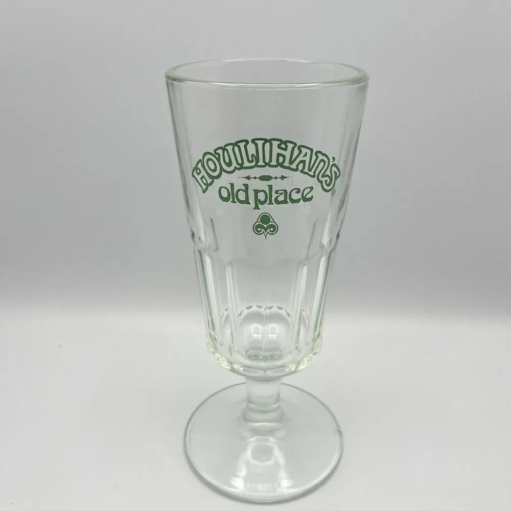 HOULIHAN'S Old Place pilsner glass 1970's GREAT SHAPE Vintage